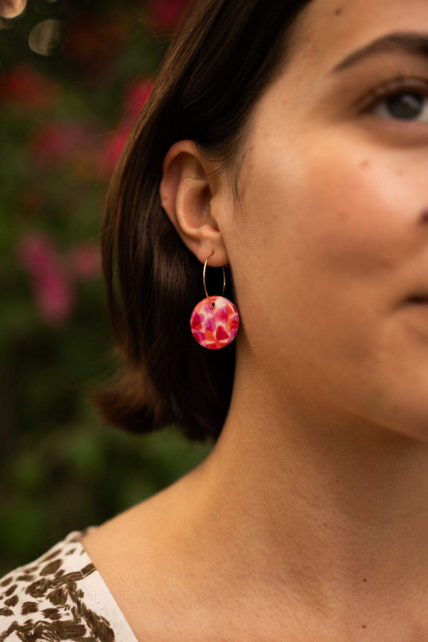 Tudor Berry and Lucky John (red/pink) - Reversible hoops